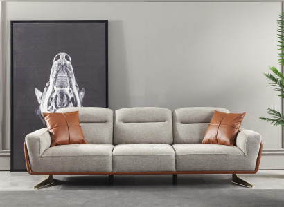 Gemütliche Couch Wohnzimmer 260cm Big Sofa Couchen Sofas Stoffsofa Textil